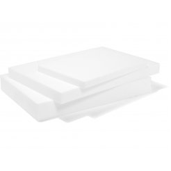 Polistirolo espanso rigido, bianco, non rifilato