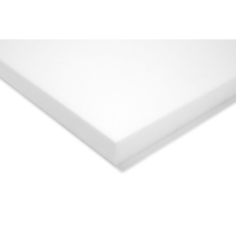 Polystyrene rigid foam, white, untrimmed 30,0 x 295 x 410 mm