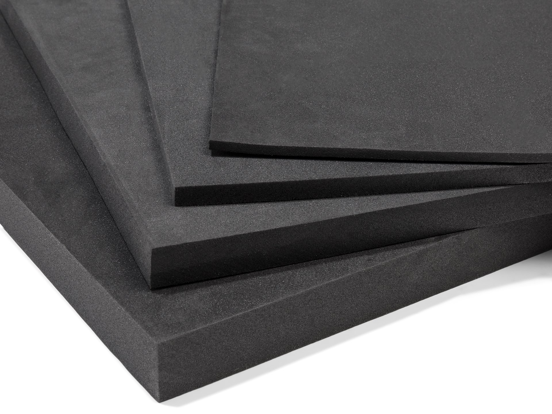 Schaumstoff einseitig kaschiert schwarz 5 mm 150 cm breit | Polsterstoffe &  Möbelstoffe - Ihr Fachhandel für Polstermaterial