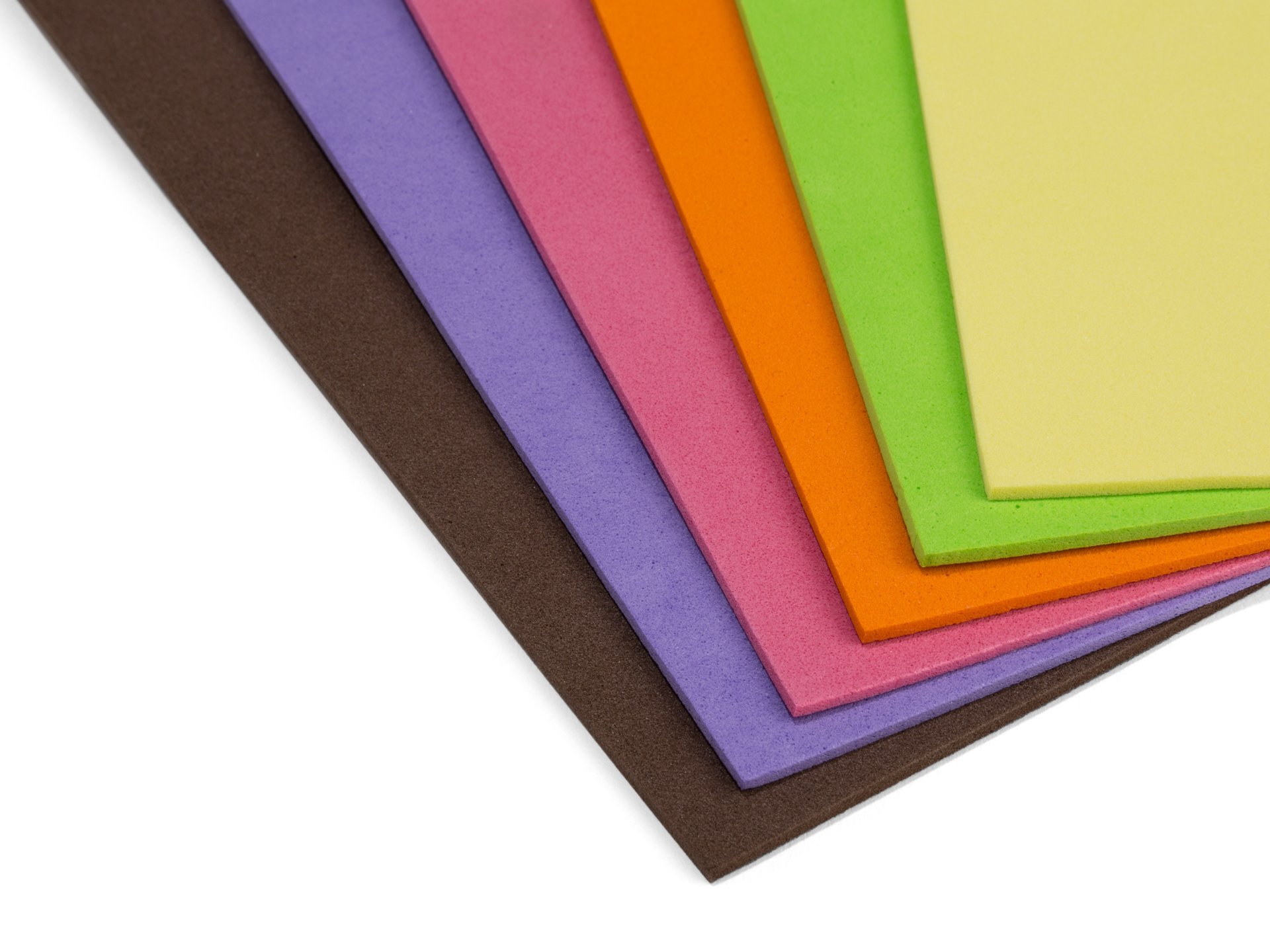 Moosgummi EVA 90cm breit ab 0,5m 23 Farben Schaumgummi PE Schaumstoff  Basteln Stoff, Farbe:hellbraun