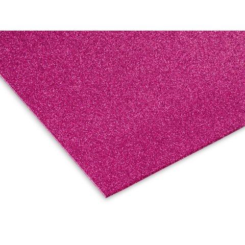 Foam rubber, coloured 2,0 x 200 x 300, glitter pink