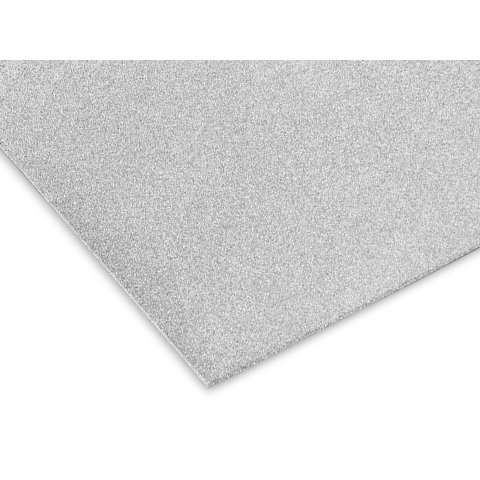 Moosgummi farbig 2,0 x 200 x 300, glitter silber