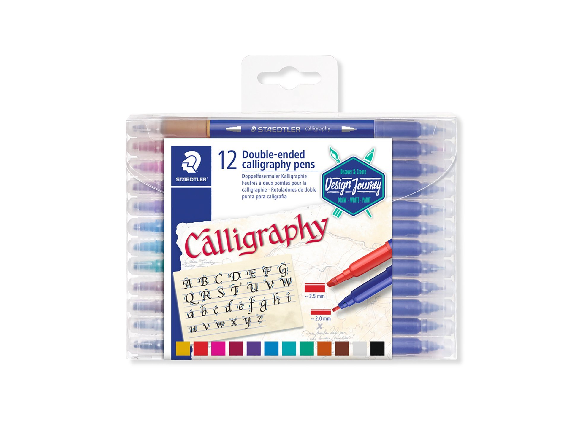 Leisure Arts Dual Ended Calligraphy Markers Set 12pc