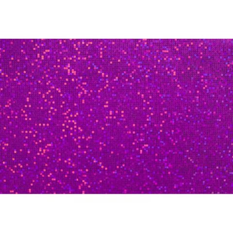 Holographic adhesive film, sheet 0.05 x 250 x 350 mm, pink glitter