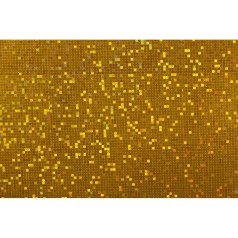 Holographic adhesive film, sheet 0.05 x 500 x 700 mm, orange glitter