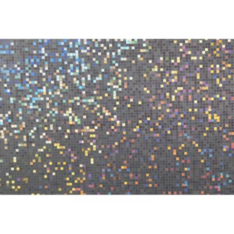 Holographic adhesive film, sheet 0.05 x 500 x 700 mm, silver glitter