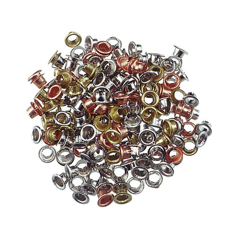 Eyelets, steel, various colours