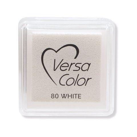 Versa Color Pigment Stempelkissen Mini 25 x 25 x 10, white (80)