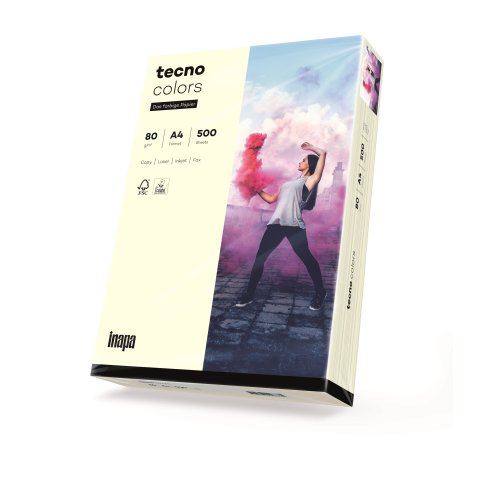 Colored copy paper 80 g/m², 210 x 297 A4 (LG), natural white, 500 sh.