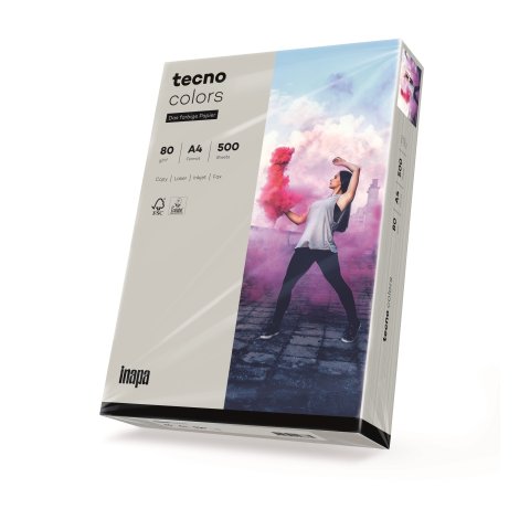 Farbiges Kopierpapier 80 g/m², 210 x 297 DIN A4 SB, grau, 500 Blatt