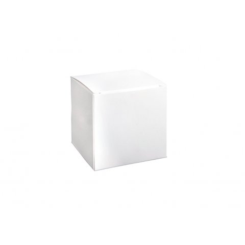Cube-shaped box, cardboard, set 12 pieces, 7,5 x 7,5 x 7,5 cm, white