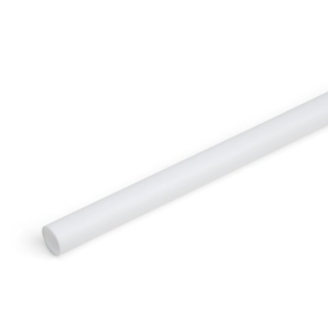 Tubo redondo de poliestireno, blanco ø 9,5 x 8,3  L=610 mm, ref. 432