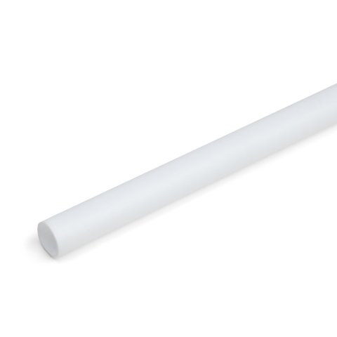 Tubo redondo de poliestireno, blanco ø 11,1 x 9,7  L=610 mm, ref. 434