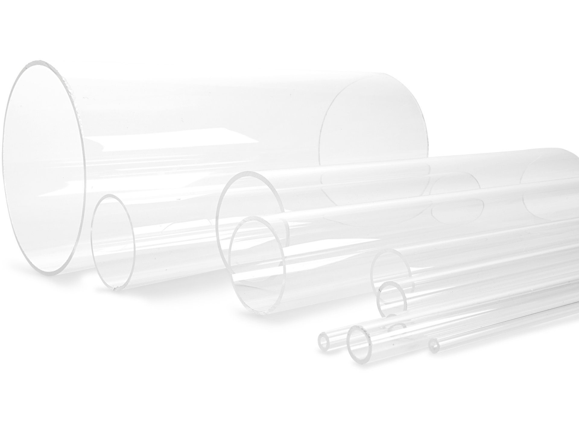 PLEXIGLAS® Acrylglas Rohr XT Klar Ø 15/10 mm Länge wählbar 4,99€/m 