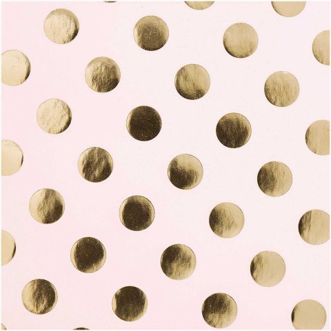 Paper Poetry gift wrap paper roll, dots 200 x 70 cm, pink (62.55)