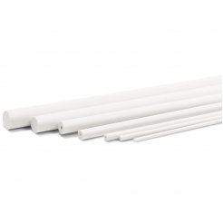 Barra in ASA tonda, bianca