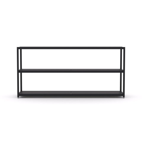 Modulor Regal M3.3 785x1600x400mm, Graphitschwarz, RAL 9011, FS