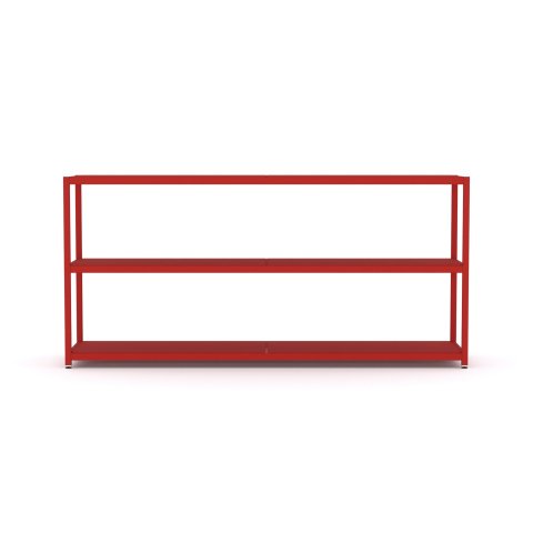 Modulor Regal M3.3 785x1600x400mm, Reinrot, RAL 3028, FS