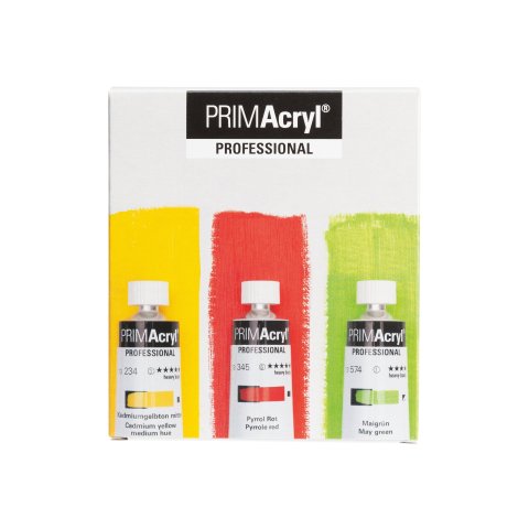 Schmincke Acrylfarbe Primacryl, Set Neue Töne, 3 Metalltuben à 35 ml, im Karton(73733)