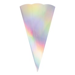 Schultüten-Rohling Metallic-Karton h = 65 cm, ø 19 cm, 400 g/m², FSC, irisierend
