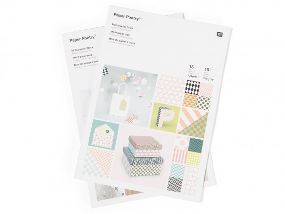 Motivpapier Block Paper Poetry