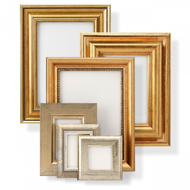 Mini frame, different bars, gold and silver