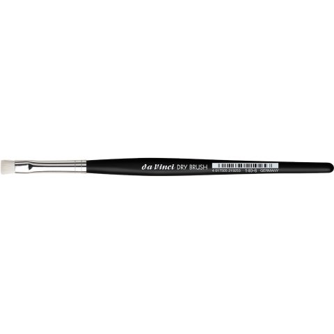 Da Vinci Dry Brush, flach Serie 140, Synthetikfaser weiß, Gr. 6