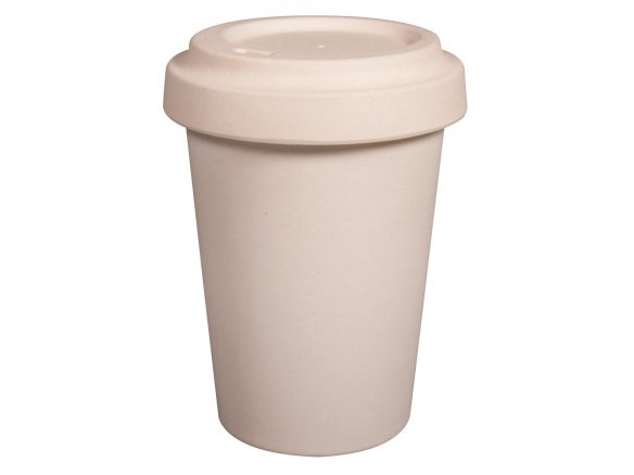 Taza de bambú, incl. tapa