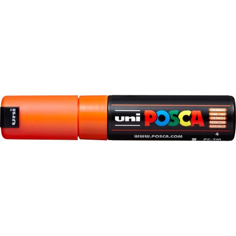 Uni Posca Marker PC-7M wide tip, 4.5 - 5.5 mm, orange