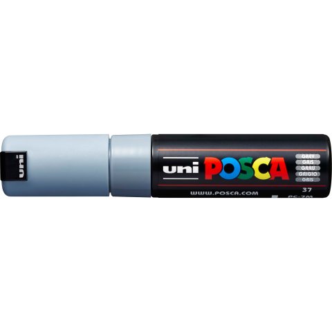 Uni Posca Marker PC-7M breite Spitze, 4,5 - 5,5 mm, grau