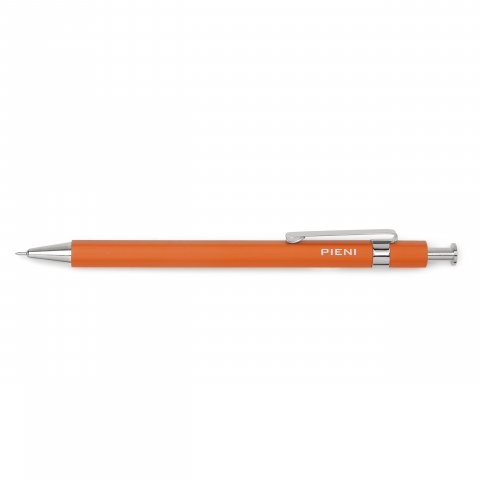 Pieni biros fusto arancione, colore dei caratteri nero