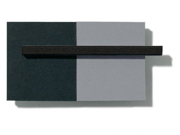 Foamboard schwarz/grau, schwarzer Kern