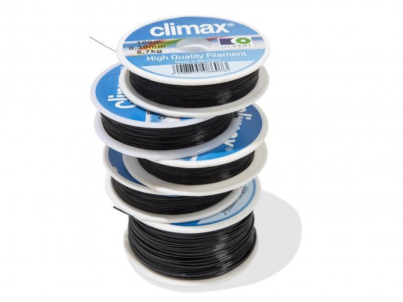 Climax Polyamid Perlonfaden, schwarz