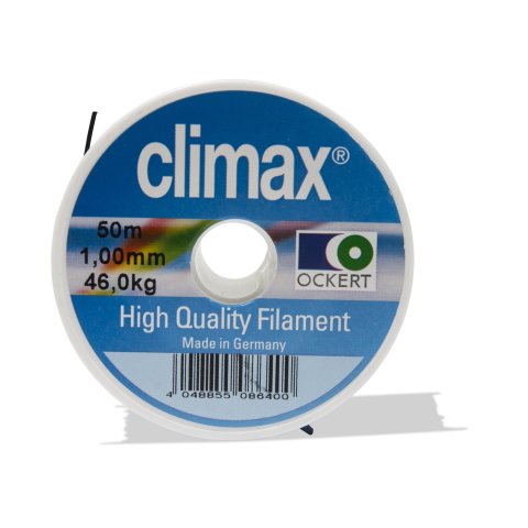 Climax polyamide perlon thread, black l=50 m on spool, ø 1,00 mm, up to 46,0 kg, black
