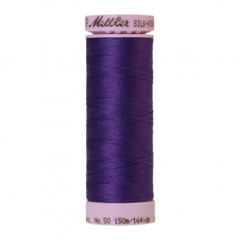 Hilo de coser Amann Mettler Hilo de seda y algodón No. 50 l = 150 m, CO, Iris Blue (0030)