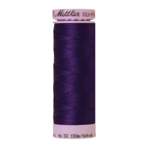 Hilo de coser Amann Mettler Hilo de seda y algodón No. 50 l = 150 m, CO, Deep Purple (0046)