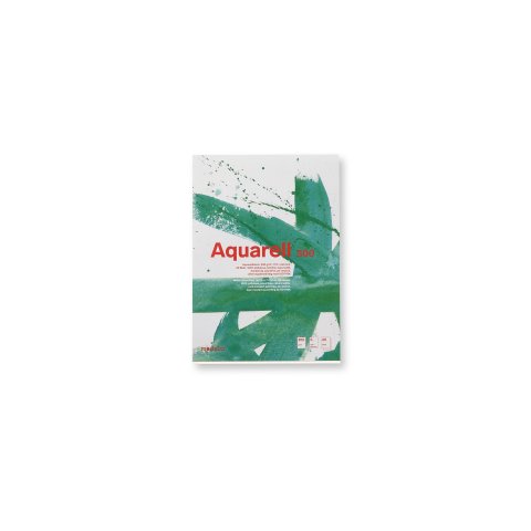 Modulor taco de acuarela acuarela 300 g/m². blanco natural, 170 x 240 mm, S, 20 hojas