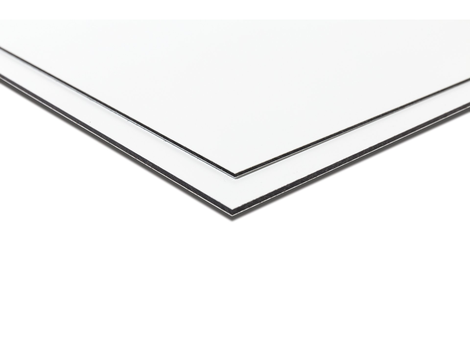 Alu-Verbundplatte 4 mm weiß Zuschnitt 520 x 390 mm Deckschicht 0,3 mm DIBOND® 