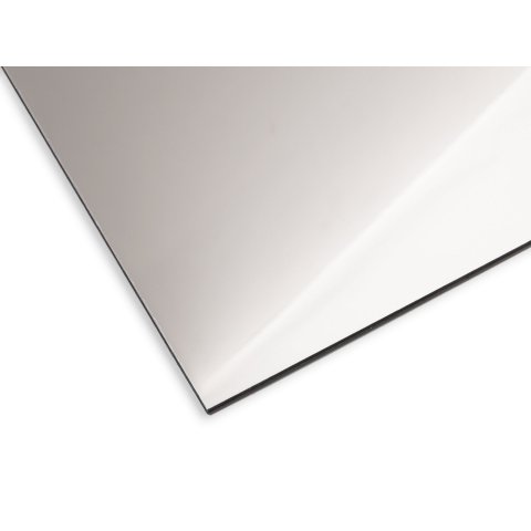 Dibond panel compuesto de aluminio/PE, espejado (corte disponibiles) 3,0 x 250 x 500 mm