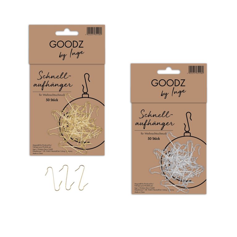 Quick hanger hooks for X-mas ornaments