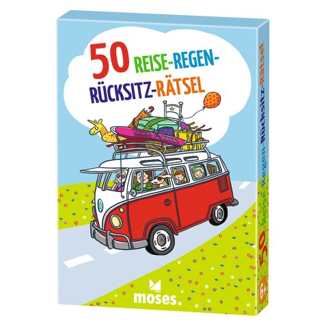 Set di carte in scatola 50 carte, puzzle per la pioggia in viaggio