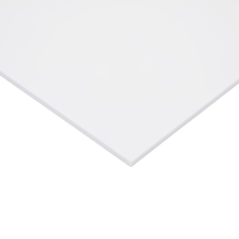 Cartone rigido in espanso plastificato bianco autocollante. 5,0 x 210 x 297 mm, DIN A4