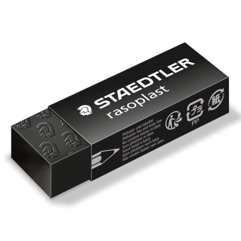 Staedtler Radiergummi rasoplast 63 x 23 x 13 mm, für Bleistift, schwarz