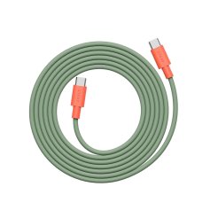 Avolt x Bauhaus Archive Cable 1, USB-C to USB-C, 2 m, max. 60 W, silicone cable, Gecko Bloom