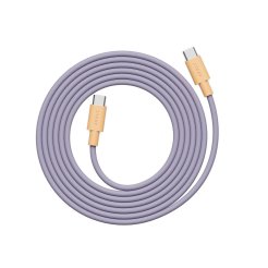 Avolt x Bauhaus Archive Cable 1, USB-C to USB-C, 2 m, max. 60 W, silicone cable, lavender glow