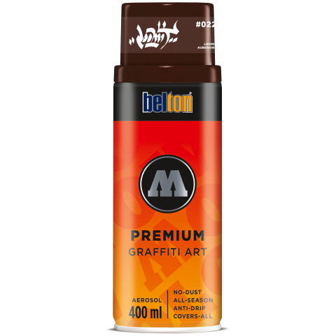 Molotow Vernice spray Belton Premium vaso 400 ml, LOOMIT melanzana (022)