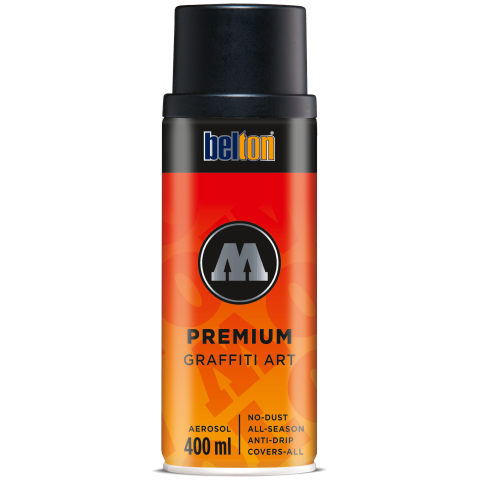Molotov Spray Paint Belton Premium tarro 400 ml, negro intenso (221)