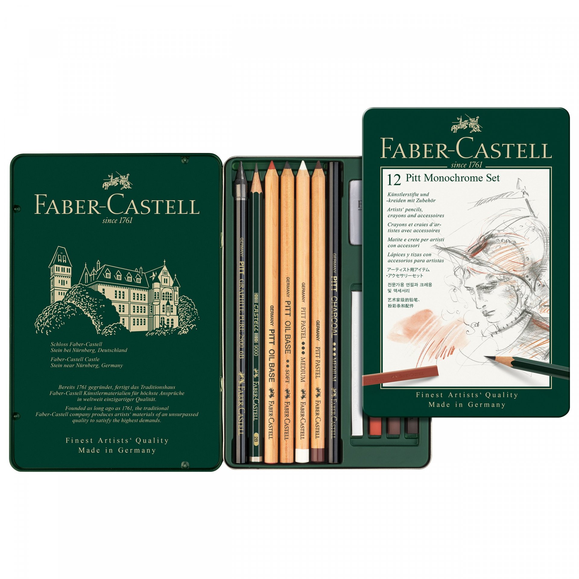 Shop Faber-Castell Pitt pastel pencils set online at Modulor