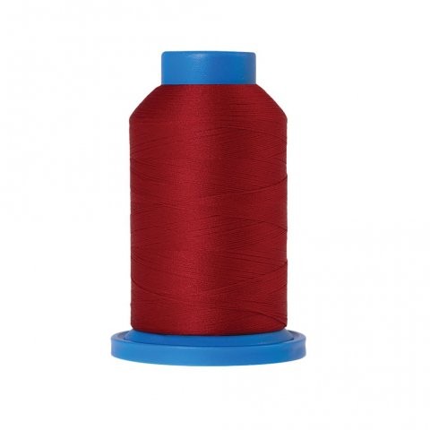 Amann Mettler Overlock Yarn Seraflock No. 120 bulky yarn, l = 1000 m, PES, Country Red (0504)