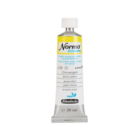 Schmincke Acuarela Óleo Norma Azul Tubo metálico 35 ml, amarillo limón (236)
